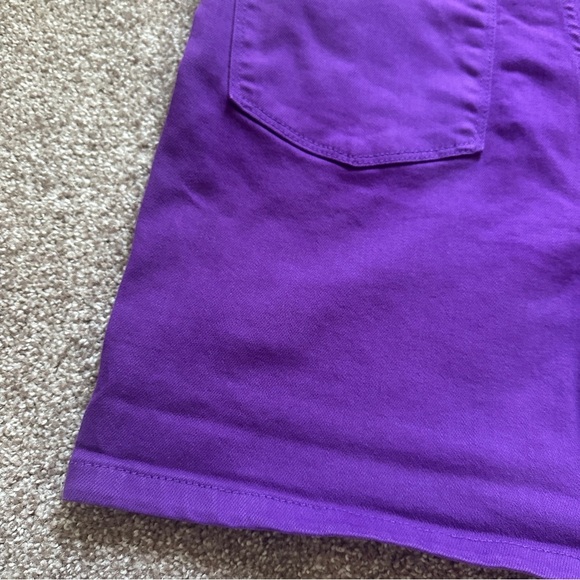Judy Blue Violet Hi-Rise Tummy Control Purple Denim Shorts Womens Size XL Summer - Picture 11 of 16